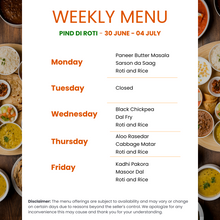 Load image into Gallery viewer, Pind Di Roti Budget Veg Tiffin Service
