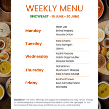 Load image into Gallery viewer, Spicy Feast Budget Veg Tiffin Service
