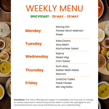 Load image into Gallery viewer, Spicy Feast Premium Veg Tiffin Service
