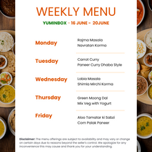 Load image into Gallery viewer, Yum In Box Jumbo Veg Tiffin Service

