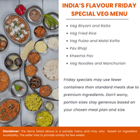 Friday Special Veg Menu