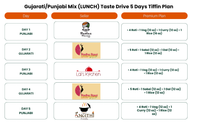 (Gujarati/Punjabi Mix-Lunch) TiffinStash Weekly Taste Drive
