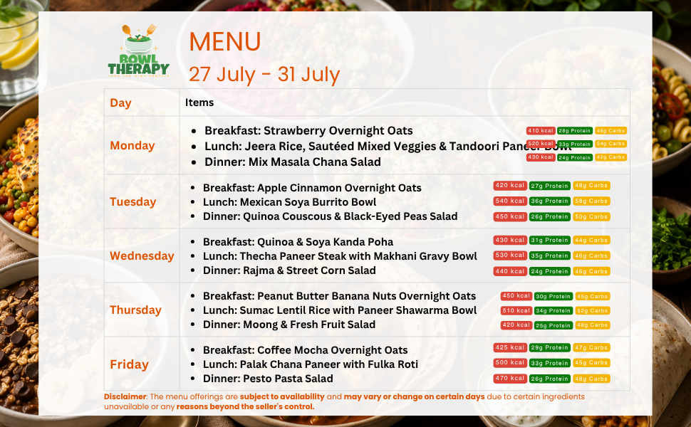 The Bowl Therapy Healthy Veg Meals